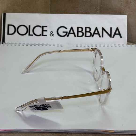 New Dolce & Gabbana DG5043 3133 Crystal Gold and Silver Eyeglasses main image 8